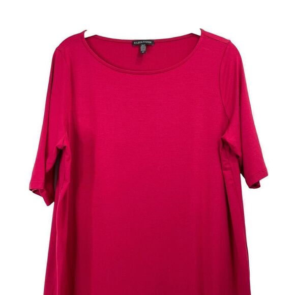 Eileen Fisher jersey tunic dress Sz S soft comfy lagenlook - Picture 2 of 6